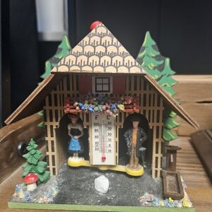 Charming German Weather House with Figures